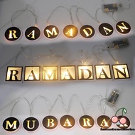 Baju Raya 2023 EID MUBARAK RAMADHAN DECORATION HANGING LED STRING LIGHT HOME OFFICE DECOR ISLAM LAMPU DECO RAMADAN KAREEM PUASA