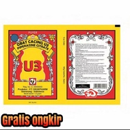 Puyer Cacing U3 / Obat Cacing 1 Renteng isi 24 pcs