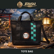 Kimetsu No Yaiba Canvas Tote Bag - Haori Tanjiro Pattern