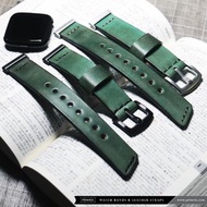 🇭🇰 FREE 包郵 🚚 Fitbit Versa 3 Sense Saddle Leather Watch Sport Bands 香港手工厚牛皮錶帶