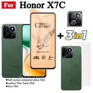 3 IN 1 Honor X7C เซรามิคกระจกนิรภัยสําหรับ Honor X7B X7A X6A X6B X8A X8B เลนส์กล้องกระจกป้องกันหน้าจ
