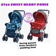 [READY STOCK] ST49 STROLLER BABY SWEET HEART PARIS , FACING PARENT STROLLER