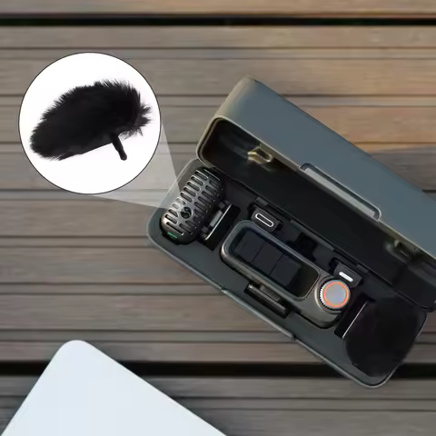 2-Pack Microphone Windscreens Fit for DJI MIC 2 Furry Wind Muff Deadcat Foam
