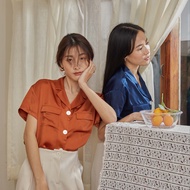 DAILY SQUAD เสื้อเชิ้ต รุ่น Polly Pocket [ขายดี No.1] การันตี 8 สี โดดเด่นที่เนื้อผ้า Silk Satin นุ่