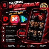 COMBO SET DRAMAPOPS NETSHORT MOVIEBOX PRO SHORT DRAMA UNLIMITED DAYS ⭐