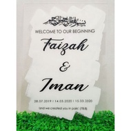 welcome board personalized custom acrylic,Wedding Signage,welcome Board acrylic,Acrylic Welcome Boar