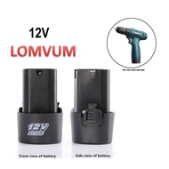 MURAH !!!! Rechargable Lithium Battery for Cordless Drill, 12V Li-Ion fast charging longlife-span all type power tools