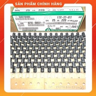[ 25 pieces ] CAPACITOR 25V 220UF 25V, 25V220UF, 220UF25V (size 6.3x15mm) BRAND SAMYOUNG