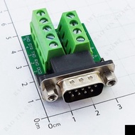 [2 Pieces]- 9-Pin Male DB9 Port Domino Screw Wire Connector Without Case Linhkiensmart