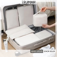 【i.Rumah】4Pcs Set Travel Storage Bag Compression Luggage Storage Bag Compression Packing Cube