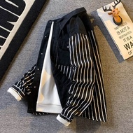 LIIEN NOOS | Spring Autumn Stylish Dapper Jacket Striped Denim