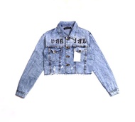 JAKET CROP DENIM - V FMLS TRD OG LOGO
