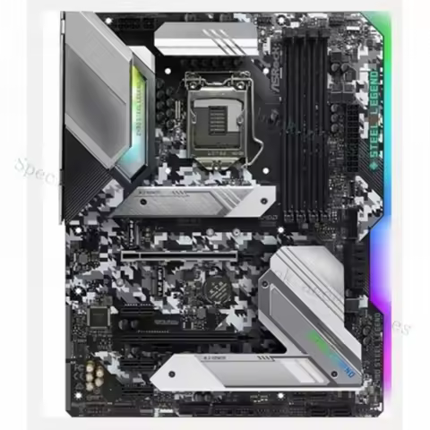 A++For ASRock Z490 Steel Legend Desktop Motherboard For Intel Z490 DDR4 LGA 1200