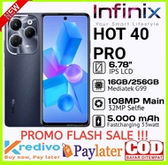 INFINIX HOT 40 PRO RAM 16+256 GB.original garansi resmi