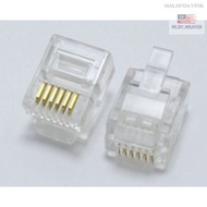 plug RJ45 Ethernet NETWORK CABLE 10PCS/ Cat6 Cat5e Modular CRYSTAL HEAD LINE JOINT COMPUTER ROUTER O
