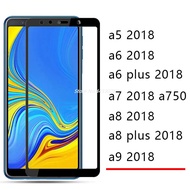 เคสสำหรับ Samsung A5 A6 A8 A7 6 2018 7 Plus Full 5 8กาว A9 Galaxy 9กระจกโทรศัพท์เทมเปอร์