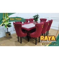 DINING SET CHESTERFIELD 8 SEATER