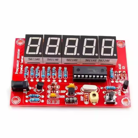 DIY Kits1Hz-50MHz Frequency Crystal Oscillator Frequency Meter Digital LED Tester Meter frequency me