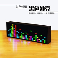 LED Music Spectrum Rhythm Display RGB Light Electronic Clock Voice Activated Car Audio Level Indicat
