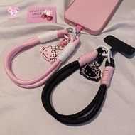 beatybilibili Hello Kitty Phone Lanyard-Dual Hook Cute Lanyard Gift-Pink Rotating Phone Charm Birthd