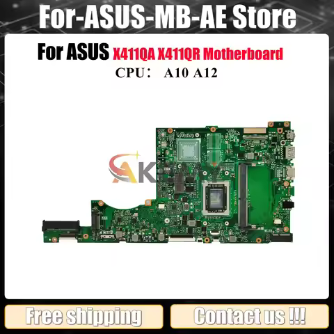 X411QA Laptop Motherboard For ASUS VivoBook X411QA r421u S4200U X411Q S4000V X411QR Mainboard With A