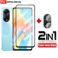 LAYAR 2in1 Tempered Glass Screen Package for Oppo A98 4G, A91, A97 5G, A95 5G, A95 4G Free Anti-Scra