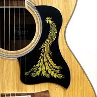 Guitar Pickguard For 40/41 inch Guitar Gold Phoenix And Dragon Pattern Acoustic Pick Guard Sticker
