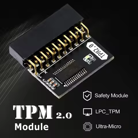 20Pin TPM 2.0 Encryption Security Module Standalone Crypto Processor TPM 2.0 Module for Win11 for Gi