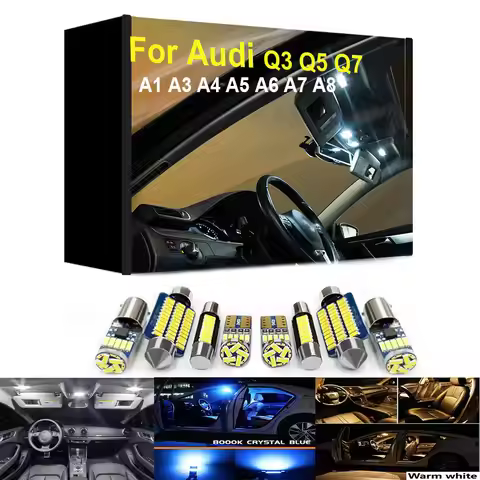 For Audi A1 A3 S3 8L 8P 8V A4 S4 B5 B6 B7 B8 A5 S5 A6 S6 C5 C6 C7 A7 S7 A8 S8 D3 Q3 Q5 SQ5 Q7 4L Int