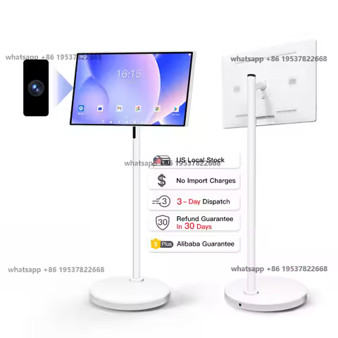 24-Inch 128GB Rechargeable Smart TV 13MP Android OS Wheel Stand Support Google Store Full Rotary Por