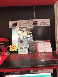 Note book MSI GL63 8 RC接近全新98%新 手提電腦💻香港行貨 冇點用過