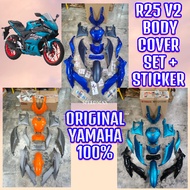 R25 V2 BODY COVER SET WITH STICKER ORIGINAL YAMAHA ORANGE DPBMC BS7-F0000-00-P9 CM6 1WD-F0000-00