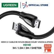 UGREEN HD140 HDMI 2.1 CABLE 8K NYLON BRAID DOLBY VISION &amp; ATMOS ( 80401 (1M) / 80402 (1.5M) / 80404 (3M) / 80405 (5M) )
