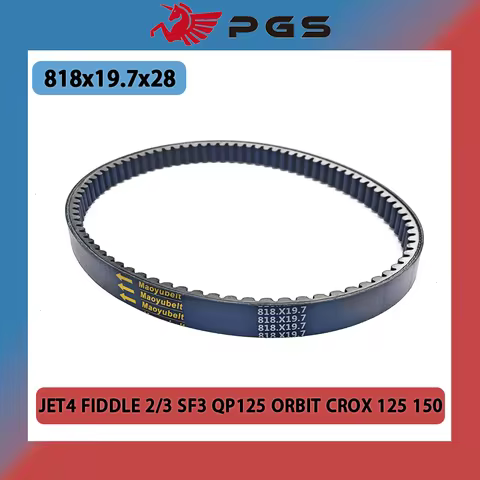 PGS Drive Belt 818x19.7x28 Scooter Moped ATV CVT fiber For sym JET4 FIDDLE 2/3 SF3 QP125 ORBIT CROX