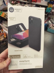 302-Moshi Overture for iPhone磁吸可拆式卡夾型皮套全新 盒裝 黑色 尺寸：16.2*8.4*2 cm 重量：125 g 適用機型：iPhone 12 Pro Max