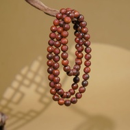 [Jade Material] Lightning Stitch Jujube Wood 1.0 Eighty-One Lightning Character Cinnabar Beads Brace