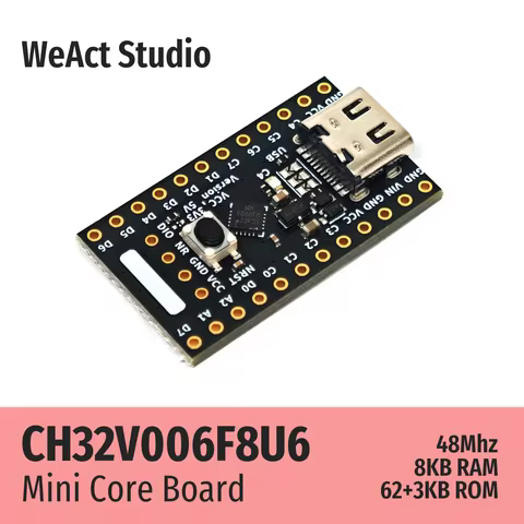 WeAct CH32V006F8U6 CH32V006F8 CH32V006 CH32V0 CH32 RISC-V Low-Power Core Board Demo Board