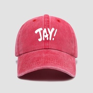 Ready Stock Trendy JAY Chou Concert Clothes Simple Letter Same Style Student Hat Baseball Cap Men Women