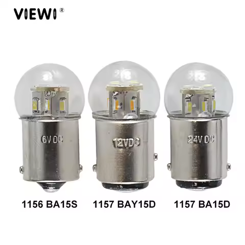 S25 1157 BAY15D 1156 BA15S BA15d 1142 led car lights 6v 12v 24v 36v 48v 1.5W glass cover IP65 Auto T