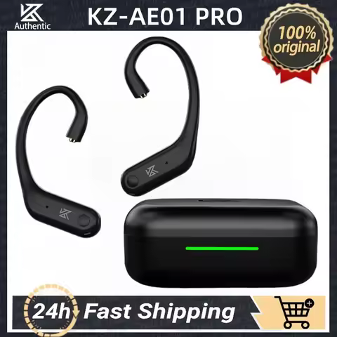 KZ AE01 PRO Wireless Bluetooth Earphone Cable Module Ear Hook Wired Earphones C PIN Connector For ED
