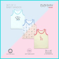 ∣ BeBe By SO-EN Baby 3in1 Safari Zoo Cotton Rich Sando