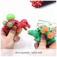 Abm Wholesale - Squishy Dino Mesh Ball / Children's Toys / Stress Ball Toys / Squishy Toys / Squishy Toys