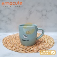 HOMECO 1pcs Mug 11oz Japanese Breakfast Collection Gelas Emoticon 320ml