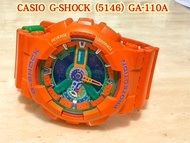 CASIO G-SHOCK 5146 GA-110A 橙綠色運動手錶