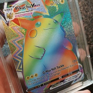 Thẻ Pokémon Pikachu VMAX 188/185 Pokemon Vivid Voltage Rainbow Full Secret Foil 1459 d37 57