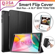 Samsung Tab A 10.1 2019/Case Samsung Tab A 10.1 Inch 2019 SM-T510 T515 T517 Silicon Softcase Smart Flip Case Casing Book With Pencil Slot