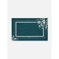 Lotus Cotton Placemat-Peacock blue