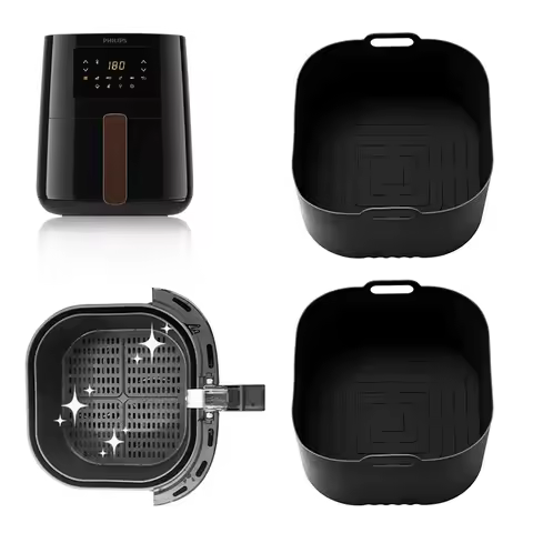 17cm Silicone Air Fryer Mould for Philips HD9252 HD9200 HD9255 Air Fryer Accessories 4-5L Airfryer C