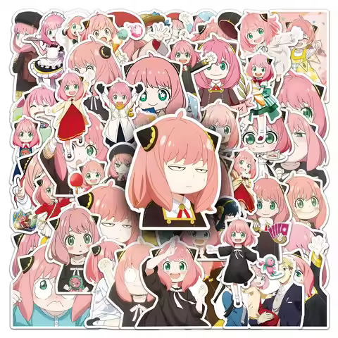 10/30/50PCS Kawaii Anya Forger Cartoon Stickers SPY FAMILY Sticker Anime Graffiti Decoration Laptop
