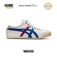 Onitsuka Slip On White Blue Red 100% Sneakers
